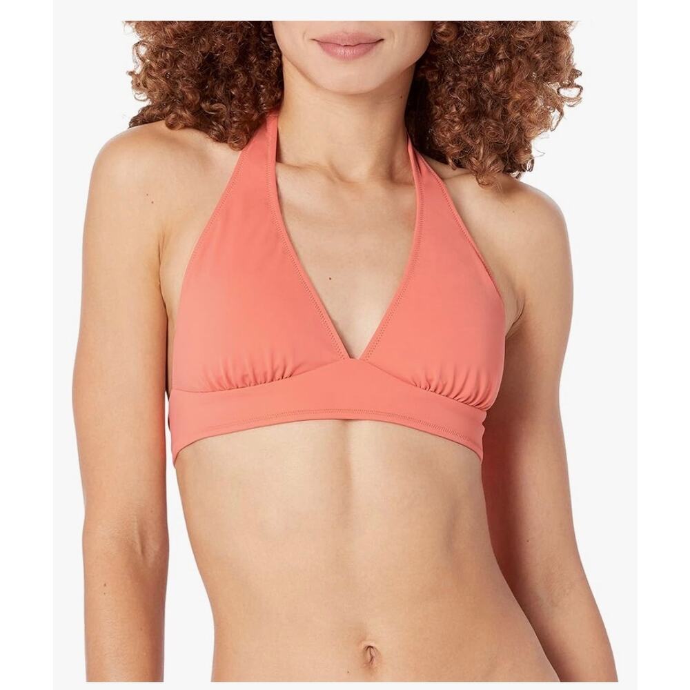 Amazon Essentials Womens Tie Halter Bikini Top X Small Coral Pink